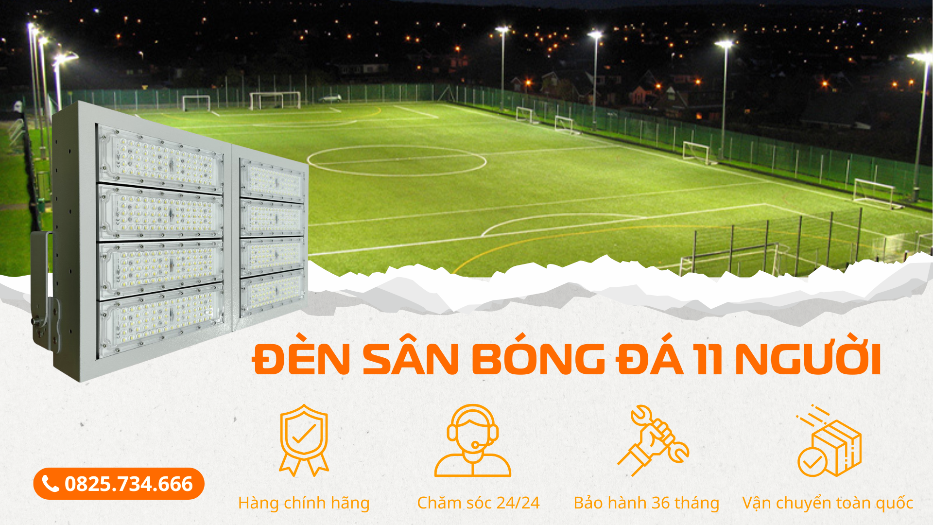 ĐÈN PHA LED 400W CHUYÊN DỤNG SÂN BÓNG 11 NGƯỜI