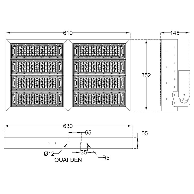HKLED-ẢNH-ĐÈN-PHA-MODULE-400W-NĂNG-LƯỢNG-MẶT-TRỜI