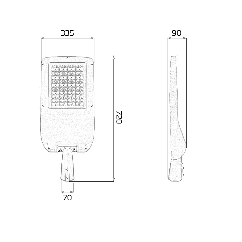 Đèn LED đường phố D25 Module SMD - Công suất 200W - Ảnh 9