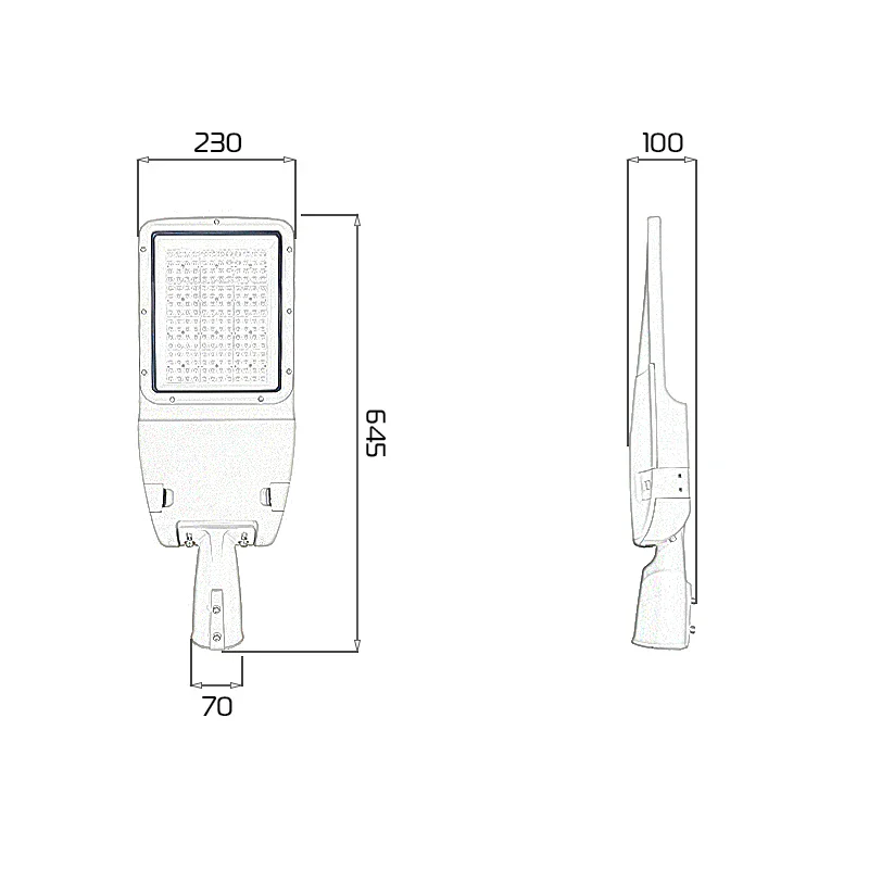 Đèn LED đường phố D26 Module SMD - Công suất 150W - Ảnh 10