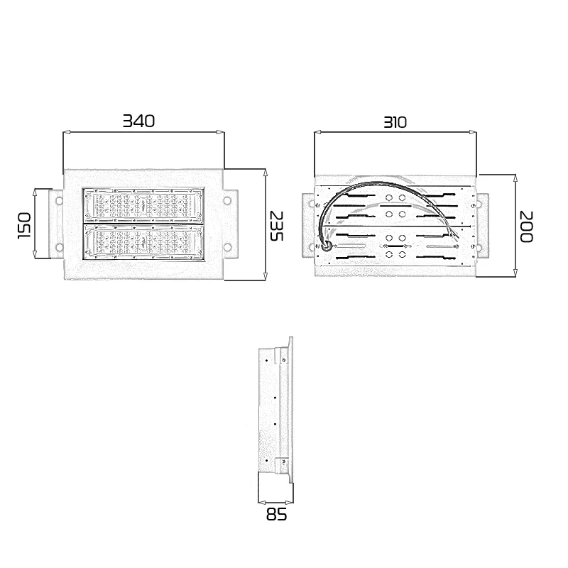 Đèn LED cây xăng chống nổ 100W chất lượng đạt chuẩn - Ảnh 9